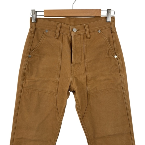 Topo Designs Canvas Work Pants Heavy Cotton Utility Work Straight Leg Size 28 - Picture 2 of 14